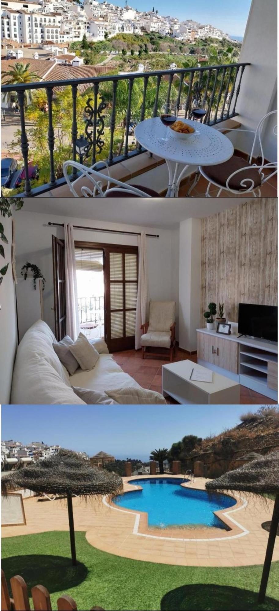 Apartamento Maria Platero Centrico Y Con Las Mejores Vistas Del Casco Antiguo La Montana Y El Mar Mediterraneo Frigiliana Esterno foto